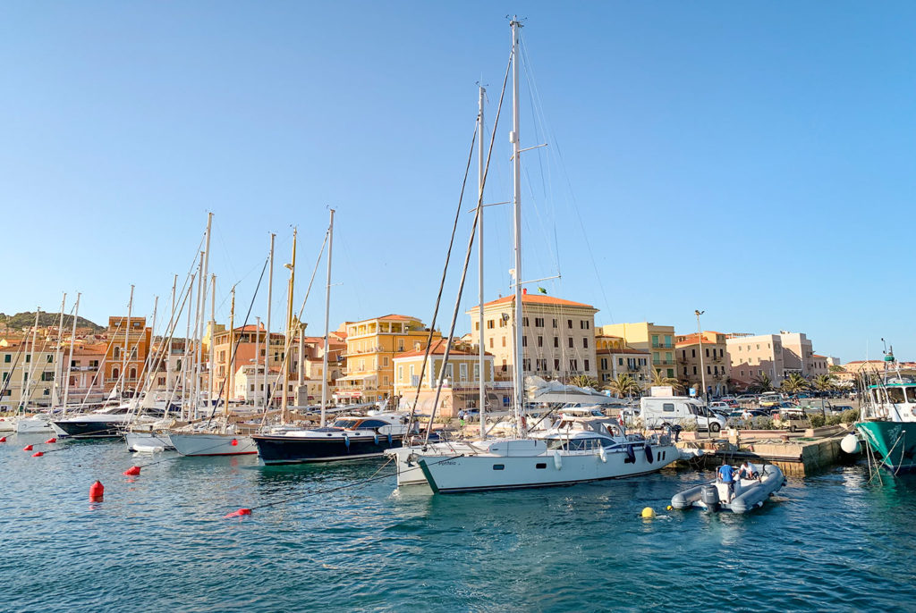 Port of La Maddalena in Sardinia.