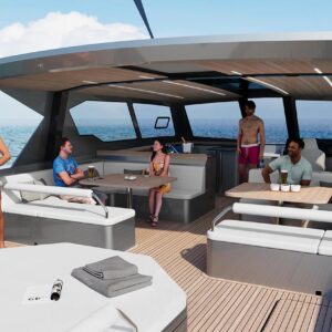 Maestro... le dernier bébé de la société 5 interieure catamaran bateau sud corse maestro 2